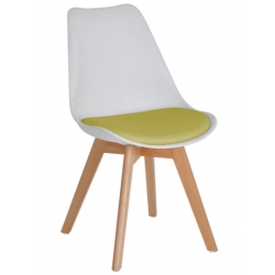 Silla Frankfurt Blanco - Aceituna